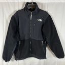 The North Face Women’s Small Black Denali Jacket Coat Pit Vents Chest Pocket Photo 0