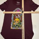 Nintendo  Legend Of Zelda Wind Waker HD Stained Glass Burgandy Shirt Photo 4