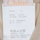 Chloé Chloe Cashmere Silk Ribbed Knit Stretch Button Front Cardigan Sweater Ivory S Photo 2