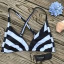 Tavik swim Black and White Striped Tavik Vivienne Triangle Bikini Top Photo 1