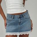 Princess Polly Denim Mini Skirt Photo 0