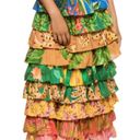 Farm Rio  Mixed Prints Multi-Layered Midi Skirt Photo 3