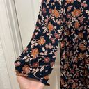 West of Melrose NWT-  Black & Brown Floral Long Sleeve Baby Doll Dress Small Photo 4