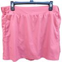 St. John’s Bay St. John's Bay Womens Large Salmon Activewear Skort 5" Rise Bow Pockets Stretch Photo 6