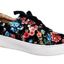 Aerosoles  Velvet Floral Platform Sneakers, Size 7 Photo 0