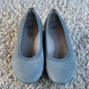 Dansko  Kristen Slate Suede Slip On Ballet Flat Comfort Shoe Wedge Photo 3