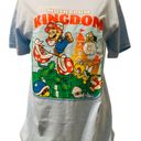 Nintendo MARIO BROS Unisex Blue Mushroom Kingdom Tee Medium Photo 0