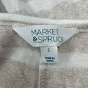 Market & Spruce 3/4 Sleeve Stripe Blouse Size Large Photo 2