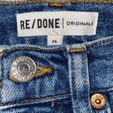 RE/DONE  Originals High Rise Ankle Crop Jeans Size 25 Photo 4