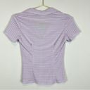 NWT Vintage Y2K Deadstock Purple Sheer Collared Crop Top Size Small Photo 4