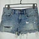 ALLSAINTS  Distressed Serene‎ Denim Shorts Photo 0