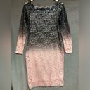Onyx  night, 10 long sleeve dress with mauve, pink and black ombre Photo 1