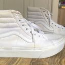 Vans Platform White Hightops Photo 3