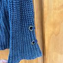 Vintage Havana  Blue V Neck Knit Sweater Photo 2