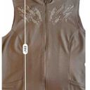 Chico's Weekends by  Studded Embellished Zip Vest‎ With  Pockets Size 1 Medium Photo 6