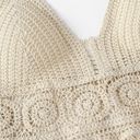 SheIn Fringe Hem Crocheted Halter Top Photo 3