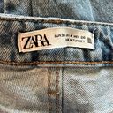 ZARA High Rise Straight leg Split hem Jeans Light Wash size 4 Blogger favorite Photo 6