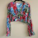 In Bloom S/W/F Revolve Nova Crop Long Sleeve Top  Floral Small Photo 3