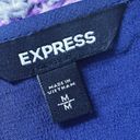 EXPRESS  Lightweight Short Sleeve Royal Blue Blouse Size Medium Photo 2