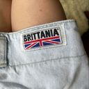 Brittania Vintage Super light wash ultra high rise paper bag waist denim shorts  Photo 2