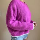 John + Jenn  by Line (Revolve brand) Mylo Rib Crewneck Sweater in Pink Cadillac Photo 14