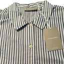 Everlane  Women's Blue and White Striped Cotton Woven PJ Top Size Small NWT Photo 3