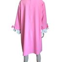 CeCe NWT  Pink and White Long Sleeve Aline Dress Photo 3