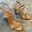 BP  Lula Slingback Block Heel Suede Leather Sandal Blush Size 9.5 Photo 4