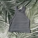 Urban Outfitters  | Truly Madly Deeply High-Neck Striped Tank Top in Navy Photo 0