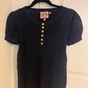 Juicy Couture  | Navy Knit Dress Small Gold Buttons Photo 1