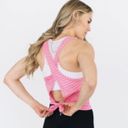 Zyia Active Pink Nimbus split back workout athletic tank🩷🤍 Photo 2