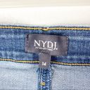 NYDJ  Marilyn Medium Wash High Rise Ripped Straight  Leg Jeans, Size 14 Photo 2