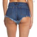 Volcom Stoney Micro Fit Jean Shorts 24” Denim Raw Hem True To This Cheeky Beach Photo 1