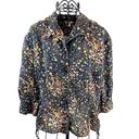 Christopher & Banks  Button Down Floral Blouse Women’s Size Large Photo 35