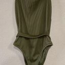 Abercrombie & Fitch  Strapless Ribbed Belted One Piece Bathing Suit XL Photo 0