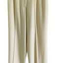 Ralph Lauren Lauren  Cream Ivory High Waisted Wool Pleated Cuffed Pants Trousers Photo 0