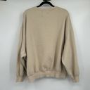 BDG  Urban Outfitters Tan Baggy Oversized Embroidered Sweatshirt Size Large L Photo 4