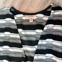 Dress Barn  Women's Striped Pattern Open Front Cardigan Sweater Black Size 2X Photo 5