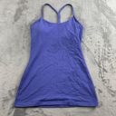 Lululemon  Womens Power Y Tank Size 4 Purple Racerback Padded Athletic Tenniscore Photo 0