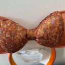 Disney  Parks Peach Punch Sequin Minnie Ears Headband Photo 1