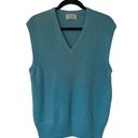 L.A.M.B. Vintage Benetton 80's Baby Blue 100% s Wool Vest Unisex Men's S Women's L Photo 0