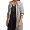 CAbi  Tie Waist Cardigan Gray Size M Minimalist Beach Coastal Boho Stealth Wealth Photo 0