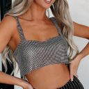 Revolve Rhinestone Chain Crop Top Photo 2