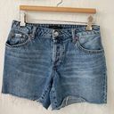 House of Harlow 1960 Button Fly Denim Cut Off Fray Hem Shorts Size 25 Photo 0