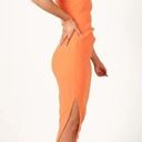 Petal and Pup  Nadene Orange One Shoulder Midi Dress 6 Photo 2