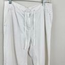 J.Jill  Women's Linen Blend Wide Leg Crop Pants White Size 8 Photo 2