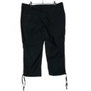 DKNY  Black Y2K Tie Cuff Capri Pants 14 Photo 1