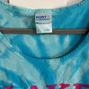 Krass&co Port &  Women's L Lake Bum Graphic Tank Top Blue Tie Dye Swirl Summer Photo 1