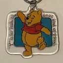 Disney Vtg  Store Winnie Pooh "P is for Pooh the best‎ kind of friend" Keychain Photo 1