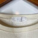 Oak + Fort  Cream Balloon Sleeves Cropped Sweatshirt Size Large Photo 3